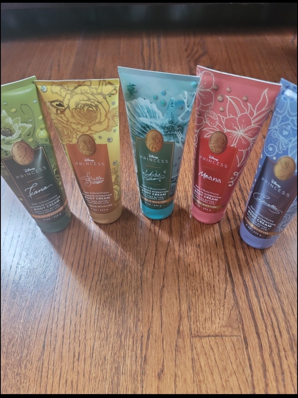 Bath & Body Works Limited Edition Disney Princess Body Creams Set Of 5
